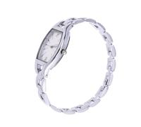 CHILDWEET Quartz Watch for Lady Noble Quartz Watch Elegant Silver Strap White Faced for Business and Daily Wear