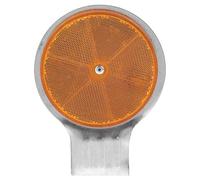 CHILDWEET Reflective Road Marker with Mounting Hole, High Visibility and Weather Resistant Abs Plastic Reflector for Traffic Warnings and Highway Safety