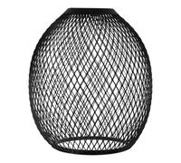 CHILDWEET Retro Industrial Iron Wire Mesh Drum Lampshade 130Mm X 150Mm Black Hollow Pendant Light Shade for Table Lamp and Ceiling Fan Replacement in Home and Hotel
