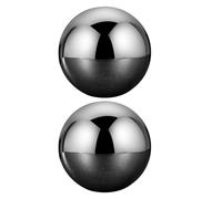 CHILDWEET Reusable Stainless Steel Ice Block for Whisky and White Wine, Round Quick-Freezing Ice Stone that Does Not Affect Drink Flavour, Silver Sturdy Material for Juice and Spirits