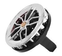 CHILDWEET Rotating Wheel Hub Car Vent Diffuser Auto Perfume Clip Cologne Oil for Vehicle Interior Aromatherapy Silver Red Caliper Car Air Freshener for Driving Relaxation