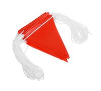 CHILDWEET Safety warning line isolation flag, Safety Boundary Marker for Emergency Use, Red PVC, 1 Roll, Flexible Boundary Marking, Construction Caution Signs