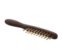 CHILDWEET Sandalwood Comb with Wide Tooth Design and Sheep Horn Handle for Scalp Massage and Hair Care, Hand-polished Natural Fragrance Hair Tool Suitable for Office and Bedroom Use
