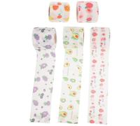 CHILDWEET Self Adhering Sticky Wrap Bandages for Exercising Outdoors, Non-Woven Fabric 5 Rolls Portable Fruit Pattern Athletic Bandages Easy to Wrap or Change, 5cm Wide Sports Injury