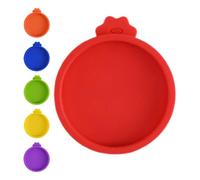 CHILDWEET Silicone Jar Lids Reusable Covers 6pcs Excellent Sealing and Safe Material for Water Bottles and Yogurt Jars for Homes and Restaurants