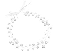 CHILDWEET Silver Pearl Bridal Hair Accessory Headband Flexible Design and Practical Use for Engagement and Wedding Hair Styling, Suitable for Women and Flower
