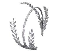 CHILDWEET Silver Rhinestone Wedding Headband for Women with Super Sparkling Design and Comfortable Fit, Delicate and Stylish Hair Accessory Suitable for Stage Performances and Weddings