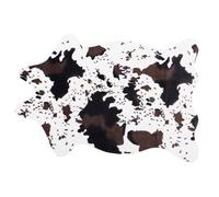 CHILDWEET Simulation Cowhide Multifunctional Floor Mat with Anti-slip Rug Polyester and Latex Material, Cow Print Carpet and Suitable for Yoga Mat Living Room Decor