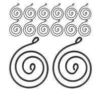 CHILDWEET Small Air Plant Holder Set of 18 Black Geometric Metal Hanging Planters for Indoor and Outdoor Wall Display, Tillandsia Air Plants Hangers with Wire Stands for Living Room and