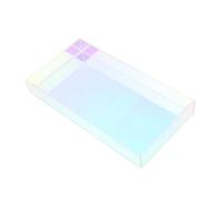 CHILDWEET Smooth and Lightweight Acrylic Tray Decorative Iridescent Storage Container Catchall Tray Stackable for Home Decor