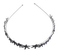 CHILDWEET Snowflake Headband Rhinestone Hair Accessories Sparkling Headband Zinc Alloy Rhinestone Secure Fit for Women Bridal Weddings Birthdays