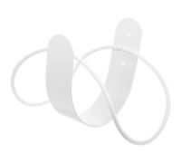 CHILDWEET Stainless Steel Garden Hose Holder Wall Mounted Storage Rack with White Finish, Convenient Water Pipe Organizer for Outdoor Use, Sturdy Wire Hook for Hose Pipe Storage
