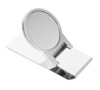 CHILDWEET Stainless Steel Money Clip for Men, Smooth Silver Metal Bill Clamp, Practical and Convenient Office Accessory for Cash and Cards, Saving Time and Effort