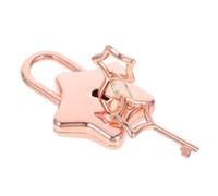 CHILDWEET Star Shaped Padlock for Notebook and Diary, Small Zinc Alloy Keyed Lock with Easy Unlocking Experience, Versatile DIY Accessory for Personal Projects and Crafting
