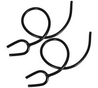 CHILDWEET Stethoscope Easy Replacement 2pcs Pvc Black Replacement Tubing with Y-shaped Design and Ergonomic for Practitioners and Students for Busy Environments