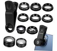 CHILDWEET Tablets Lens Phone Camera Replacement Lens Kit Wide Angle Macro Fisheye Lenses Compact and Portable for Travel