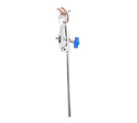 CHILDWEET Universal Cork Lined Iron Lab Prong Clamp 4 Prong Adjustable Angle Clamp for Bottles Necks and Flasks in Laboratory Production Operations with Sturdy and Reliable Design