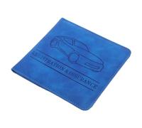 CHILDWEET Vehicle License Document Case Car Registration Holder Pu Wallet for Auto Insurance Cards