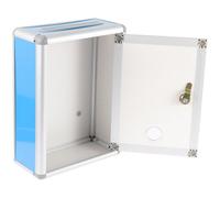 CHILDWEET Wall-mount Mailbox Lockable Aluminum Alloy Letter Post Container with Proper Storage Capacity, Sturdy Retro Style Suggestion Box for Restaurants and Church