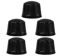 CHILDWEET Wheel Hub Covers Caps with Easy Installation and Protection 5pcs Black Rubber Sturdy Trailer Tire Accessories for Vehicle Components Suitable for Beach Vehicles