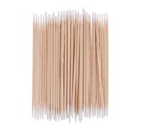 CHILDWEET Wooden Handle Cotton Swabs for Hygienic Single-use 1200pcs with Pointed Tips, Dual-ended Design for Nail Cleaning, Makeup, and Home DIY Projects