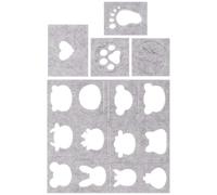 CHILDWEET Wool Felting Molds for Easy to Use 5pcs Needle Felting Templates Felt Craft Stencil Set Creative Handicraft Wool Felt Embroidery and Hats DIY