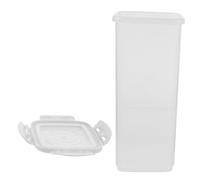 CHILDWEET Yogurt Fermentation Cup 2Pcs Airtight Plastic Food Storage Containers for Kitchen Bread Beans Snacks Grains Organizer 9.3 X 4.3 X 3.3 Inch