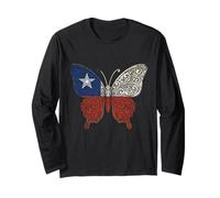 Chile Butterfly Chilean Flag Pride Long Sleeve T-Shirt