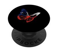 Chile Chilean Roots Chilean Pride Chilean Flag Butterfly PopSockets Adhesive PopGrip