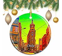 Chile Christmas Xmas Tree Ornament Decoration Wedding Hanging Pendant Decor City Travel Souvenir Collection