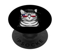 Chile Flag Cat Chilean Pride Chilean Roots Chilean Flag PopSockets Adhesive PopGrip