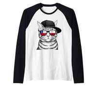 Chile Flag Cat Chilean Pride Chilean Roots Chilean Flag Raglan Baseball Tee