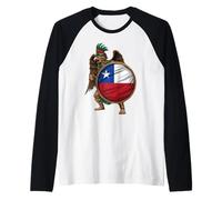 Chile Flag Chilean Flag Chilean Pride Chilean Roots Raglan Baseball Tee