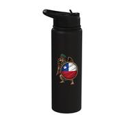 Chile Flag Chilean Flag Chilean Pride Chilean Roots Stainless Steel Insulated Water Bottle