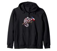 Chile Flag Chilean Pride Chilean Roots Chilean Flag Zip Hoodie