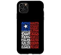 Chile Flag Cities Word Art Chilean Pride Case for iPhone 11 Pro Max