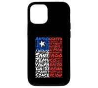 Chile Flag Cities Word Art Chilean Pride Case for iPhone 12/12 Pro