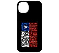 Chile Flag Cities Word Art Chilean Pride Case for iPhone 14 Plus