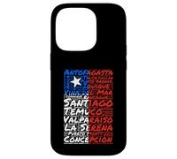 Chile Flag Cities Word Art Chilean Pride Case for iPhone 14 Pro