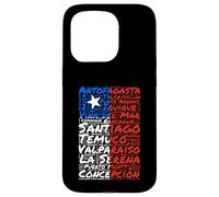 Chile Flag Cities Word Art Chilean Pride Case for iPhone 15 Pro