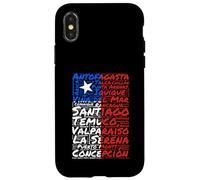 Chile Flag Cities Word Art Chilean Pride Case for iPhone X/XS