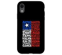 Chile Flag Cities Word Art Chilean Pride Case for iPhone XR