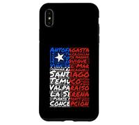 Chile Flag Cities Word Art Chilean Pride Case for iPhone XS Max