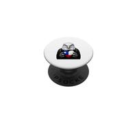 Chile Flag Heart Pride Country Heritage Eagle Chilean PopSockets Adhesive PopGrip