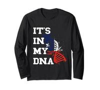 Chile Flag It's in My DNA Chilean Roots Chilean Pride Long Sleeve T-Shirt