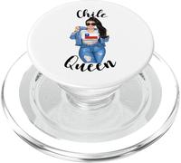 Chile Queen Latina Latin American South Womens Chilean Cute PopSockets PopGrip for MagSafe