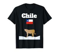Chile Trip Souvenir Patagonia Pumas Lover Chilean Flag T-Shirt