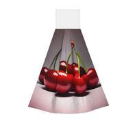 Chilean cherries Coral fleece hand towel, super absorbent hanging kitchen towel, children's adult bathroom kitchen hanging hand towel