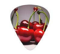 Chilean cherries Guitar Picks 12 Pack Assorted Thickness-0.46mm 0.71mm 0.96mm Medium Thin Heavy Celluloid Style Picks for Acoustic Electric Guitar Ukulele