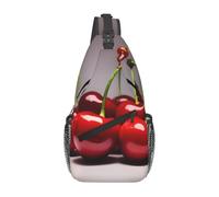 Chilean cherries It is a casual crossbody bag for men with high storage capacity and a patch pocket on each side.